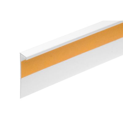 Listwa do wykładzin elastyczna płaska PVC 53mm 2,5m Biała