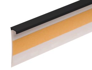 Listwa do wykładzin elastyczna płaska PVC 53mm 2,5m Czarna